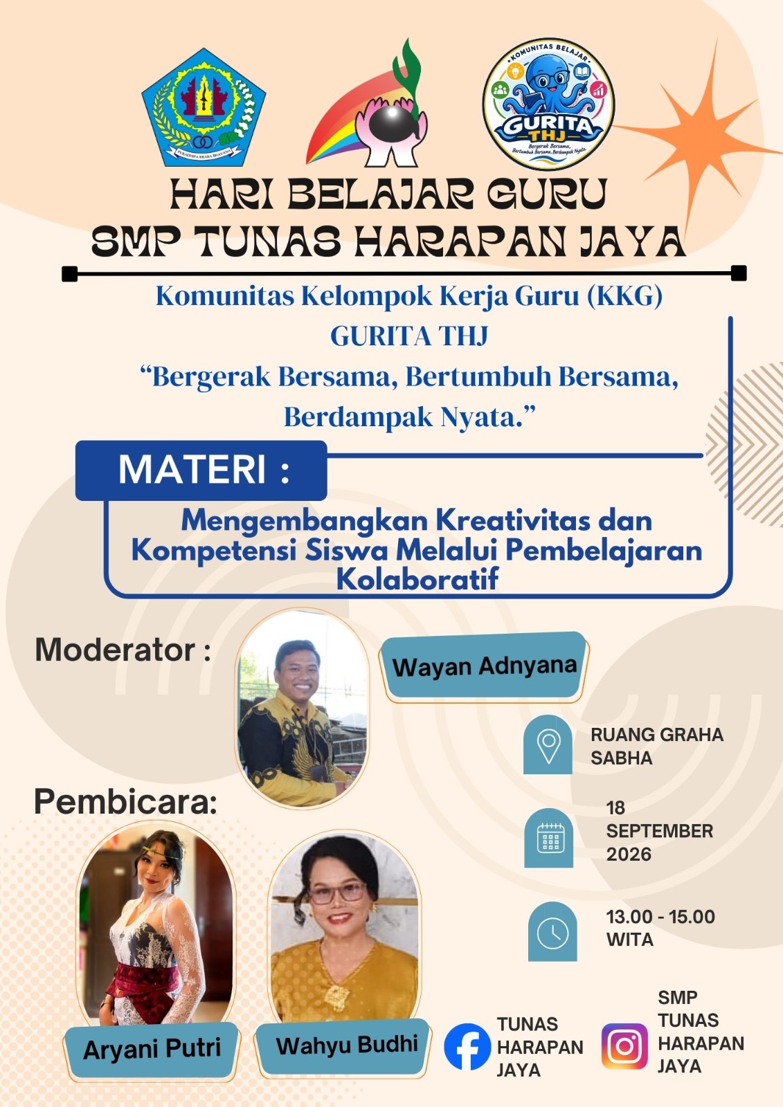 GIAT MENINGKATKAN MUTU PENDIDIKAN, SMP THJ GELAR GURITA TIAP MINGGU